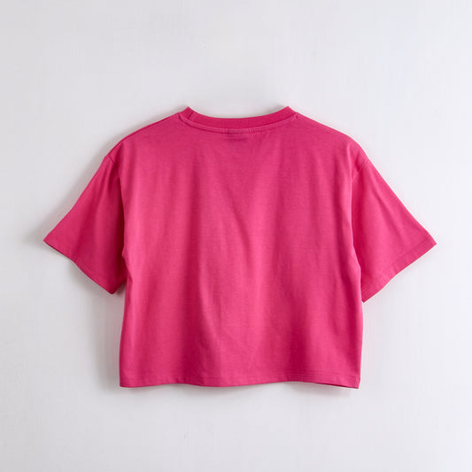 Polera Manga Corta Niña Kpop Demon Hunters Demonio Rosado - Poleras Chile | The Brands Club cl