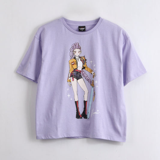 Polera Manga Corta Niña Rumi Kpop Demon Hunters Morado - Poleras Chile | The Brands Club cl