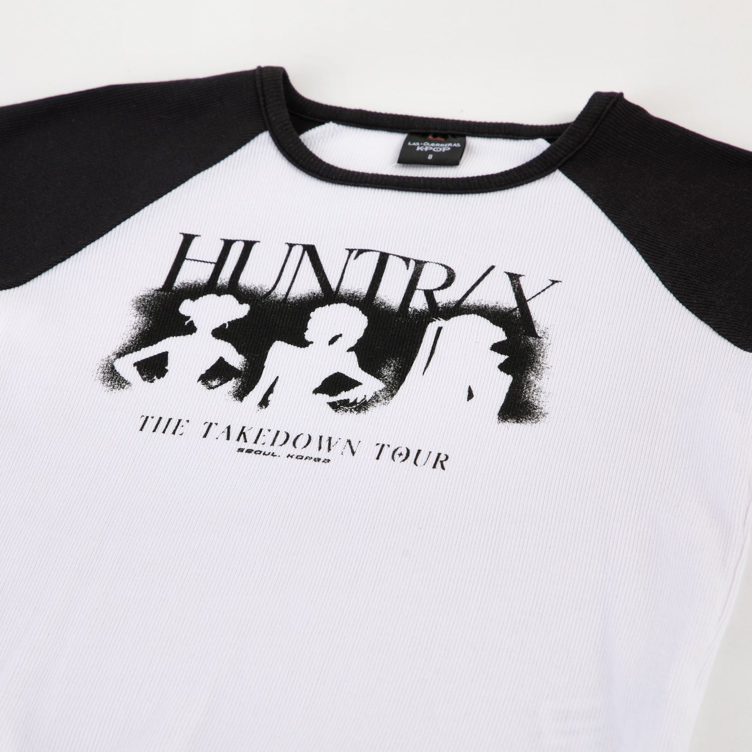 Polera Manga Corta Niña Huntrx Kpop Demon Hunters Blanco