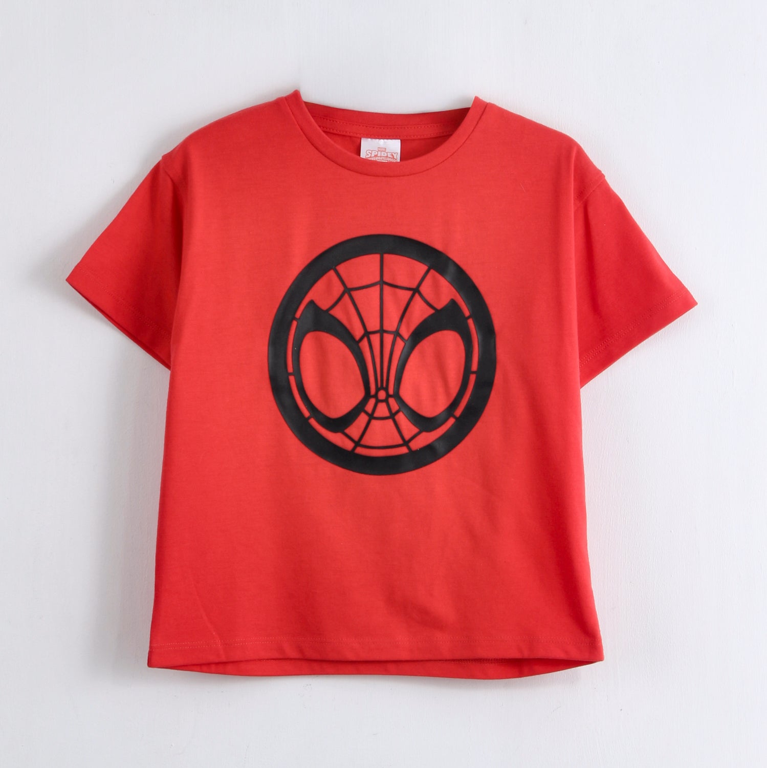 Polera Manga Corta Niño Spidey Marvel Icono Rojo