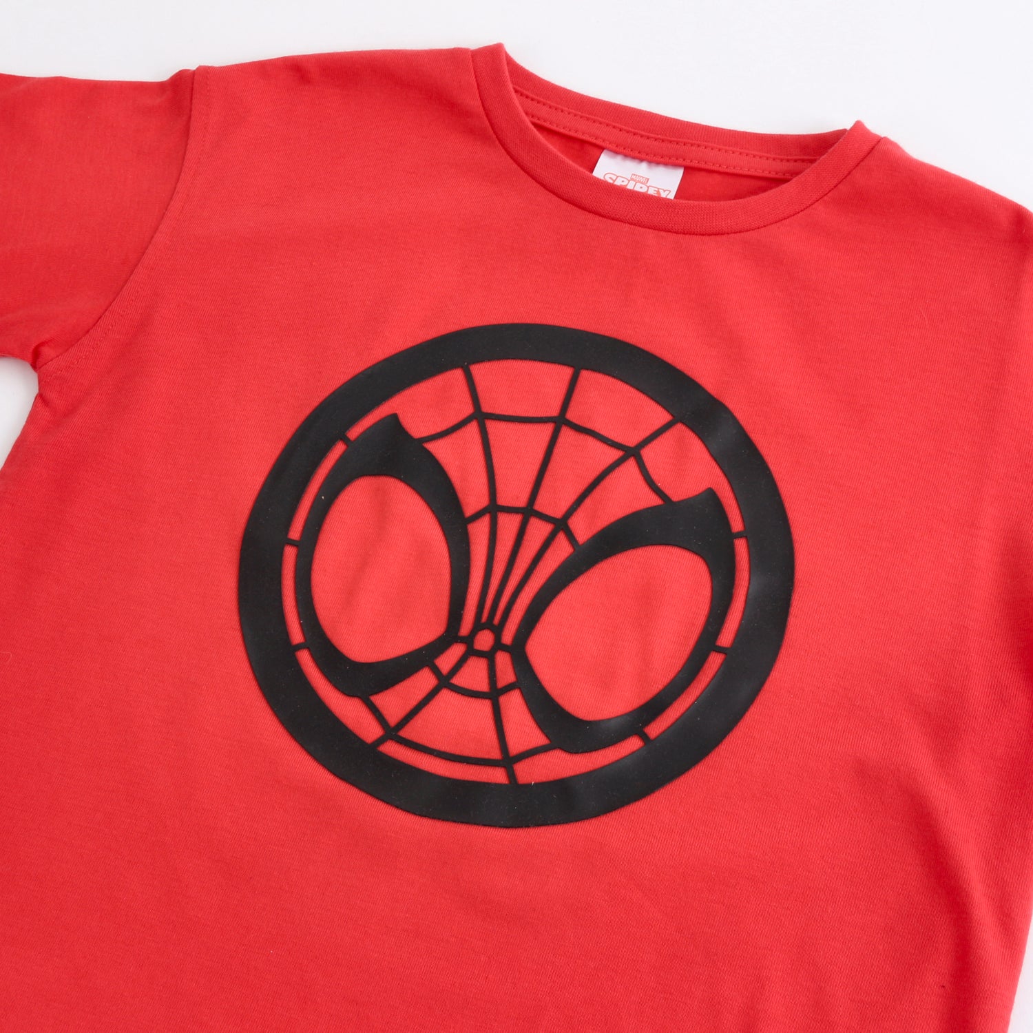 Polera Manga Corta Niño Spidey Marvel Icono Rojo