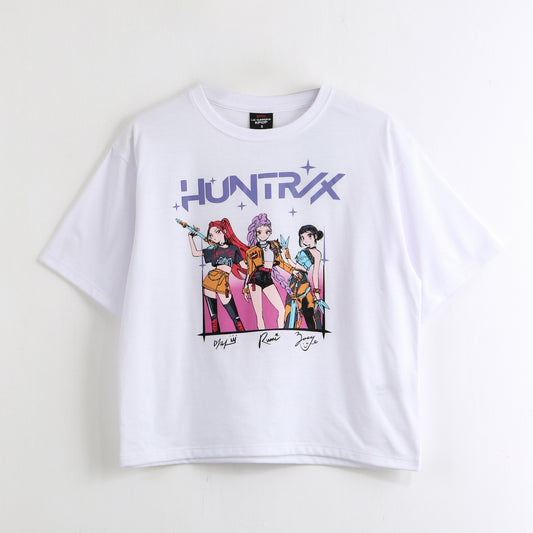 Polera Manga Corta Niña Huntr/x Blanco Kpop Demon Hunters - Poleras Chile | The Brands Club cl