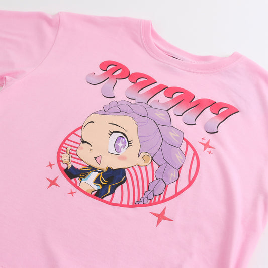 Polera Manga Corta Niña Rumi Cute Rosado Kpop Demon Hunters - Poleras Chile | The Brands Club cl