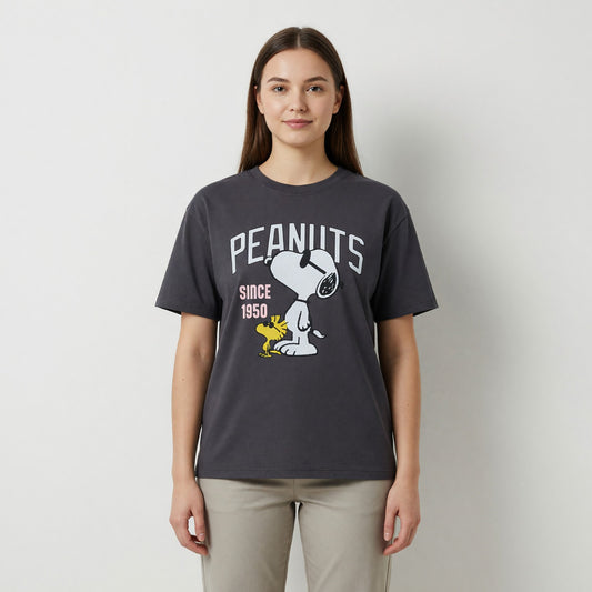 Polera Manga Corta Mujer Snoopy Personajes Marengo - Poleras Chile | The Brands Club cl