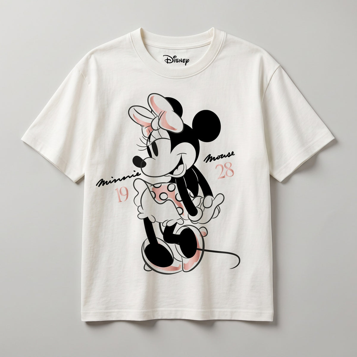 Polera Manga Corta Mujer Disney Minnie Personaje Blanco - Poleras Chile | The Brands Club cl