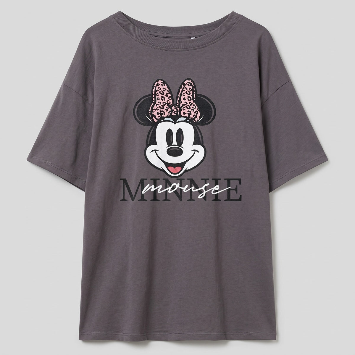Polera Manga Corta Mujer Disney Minnie Cara Acero - Poleras Chile | The Brands Club cl