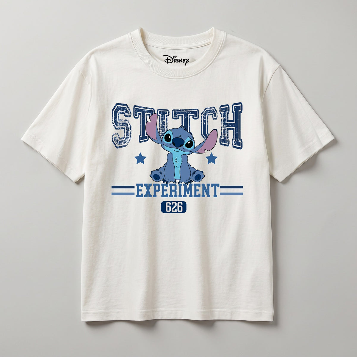 Polera Manga Corta Mujer Disney Stitch Personaje Blanco - Poleras Chile | The Brands Club cl
