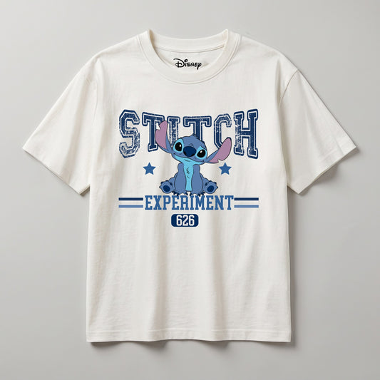 Polera Manga Corta Mujer Disney Stitch Personaje Blanco - Poleras Chile | The Brands Club cl