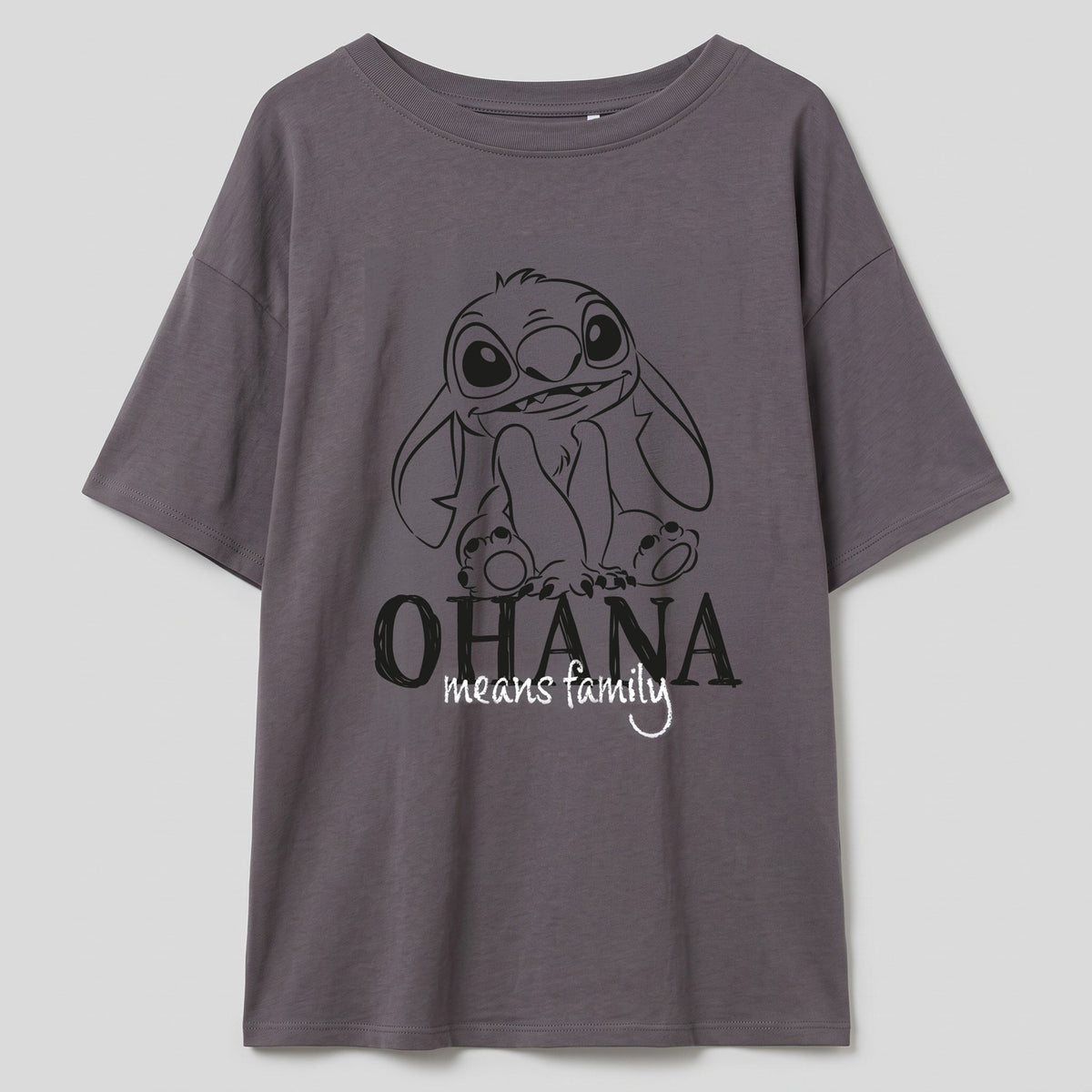 Polera Manga Corta Mujer Disney Stitch Lineal Acero - Poleras Chile | The Brands Club cl