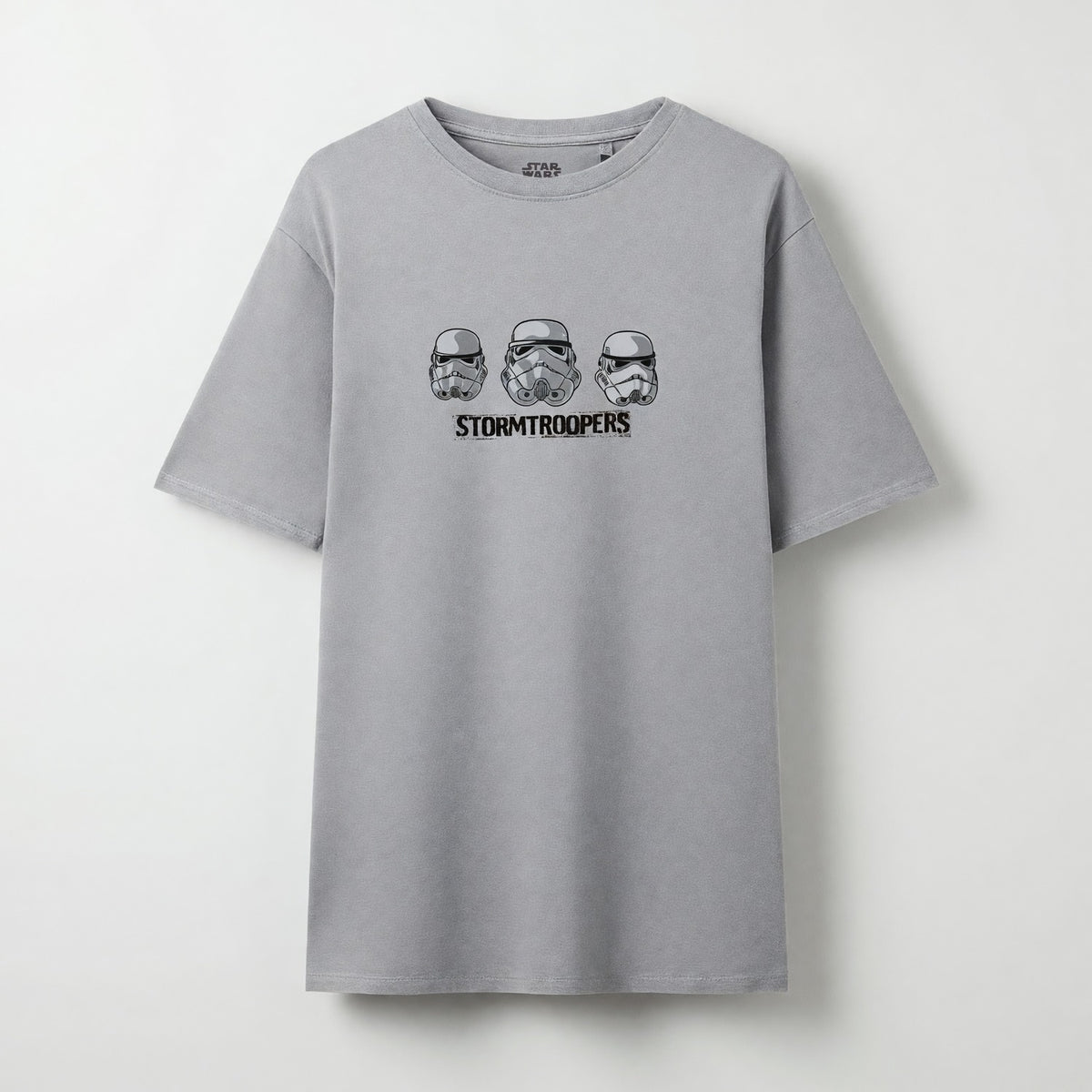 Polera Manga Corta Hombre Star Wars Espalda Gris Claro - Poleras Chile | The Brands Club cl
