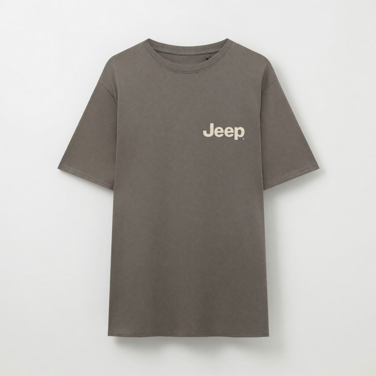 Polera Manga Corta Hombre Jeep Espalda Beige - Poleras Chile | The Brands Club cl