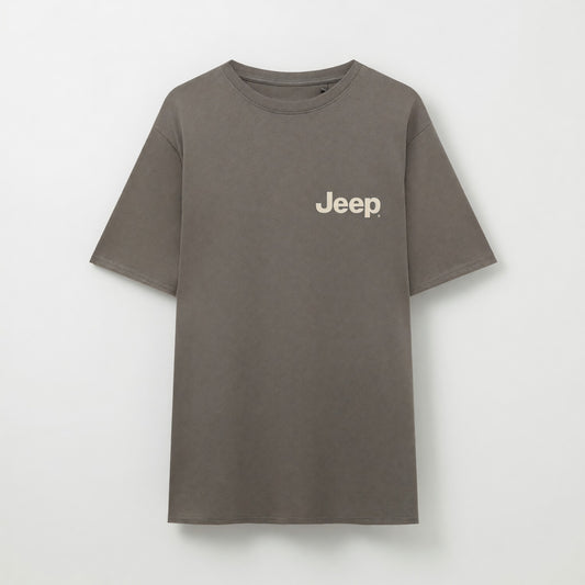 Polera Manga Corta Hombre Jeep Espalda Beige - Poleras Chile | The Brands Club cl