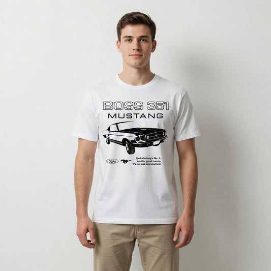 Polera Manga Corta Hombre Ford Auto Blanco - Poleras Chile | The Brands Club cl