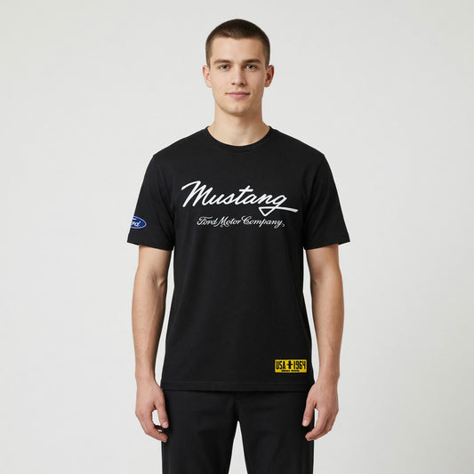 Polera Manga Corta Hombre Ford Logo Negro - Poleras Chile | The Brands Club cl