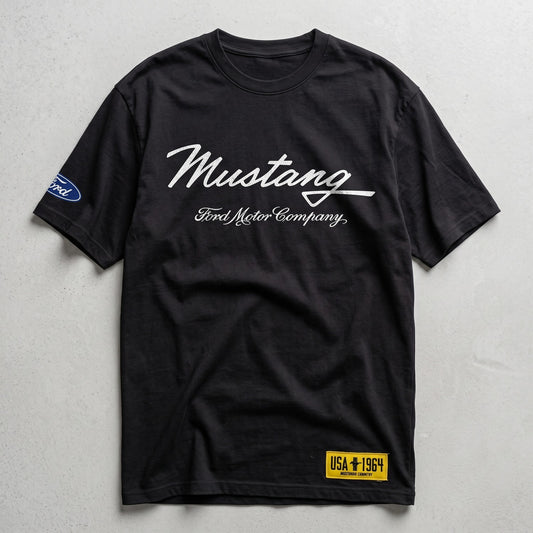 Polera Manga Corta Hombre Ford Logo Negro - Poleras Chile | The Brands Club cl