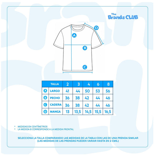 Polera Manga Corta Niño Bluey Mesa Azul - Poleras Chile | The Brands Club cl