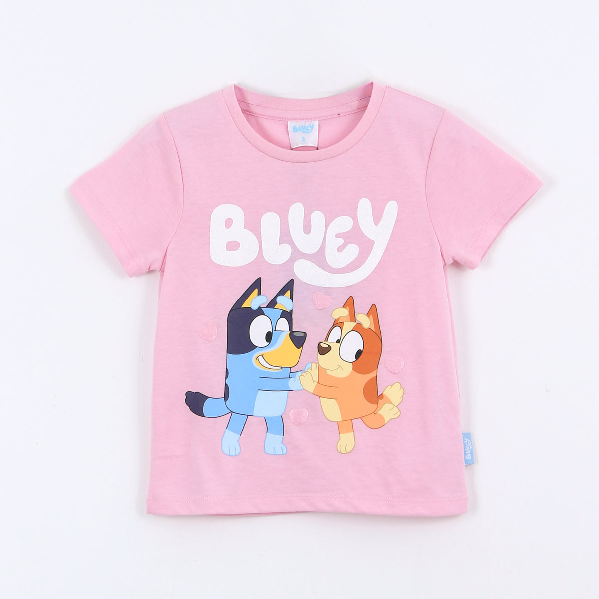 Polera Manga Corta Niña Bingo & Bluey Rosado - Poleras Chile | The Brands Club cl