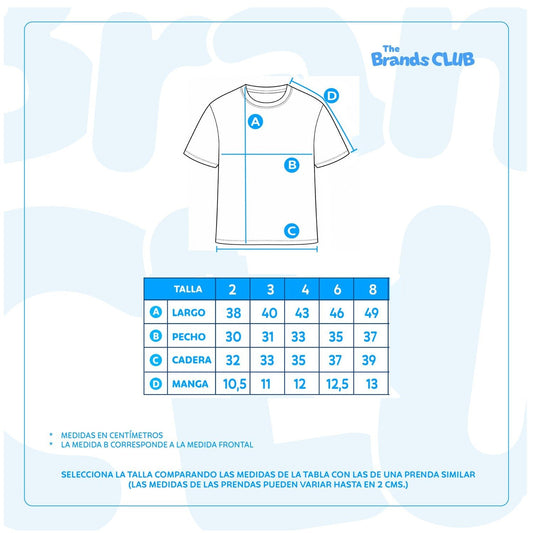 Polera Manga Corta Niña Bluey Celeste - Poleras Chile | The Brands Club cl