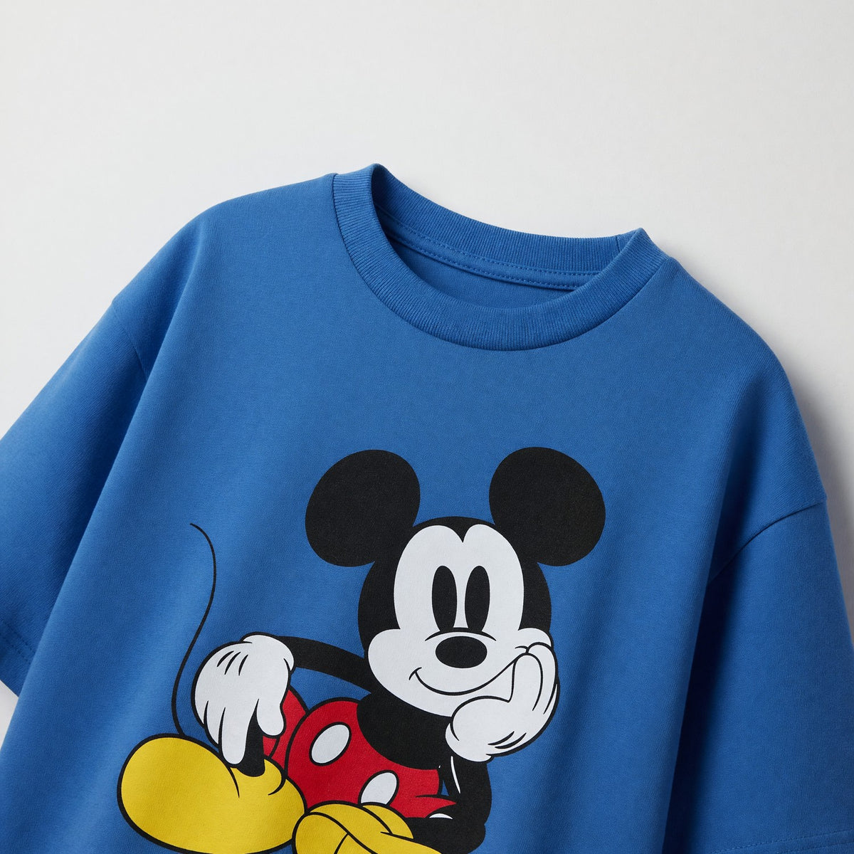 Polera Manga Corta Niño Mickey Disney Azul