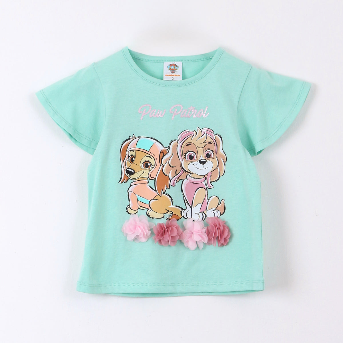 Polera Manga Corta Niña Paw Patrol Turquesa - Poleras Chile | The Brands Club cl