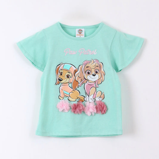 Polera Manga Corta Niña Paw Patrol Turquesa - Poleras Chile | The Brands Club cl