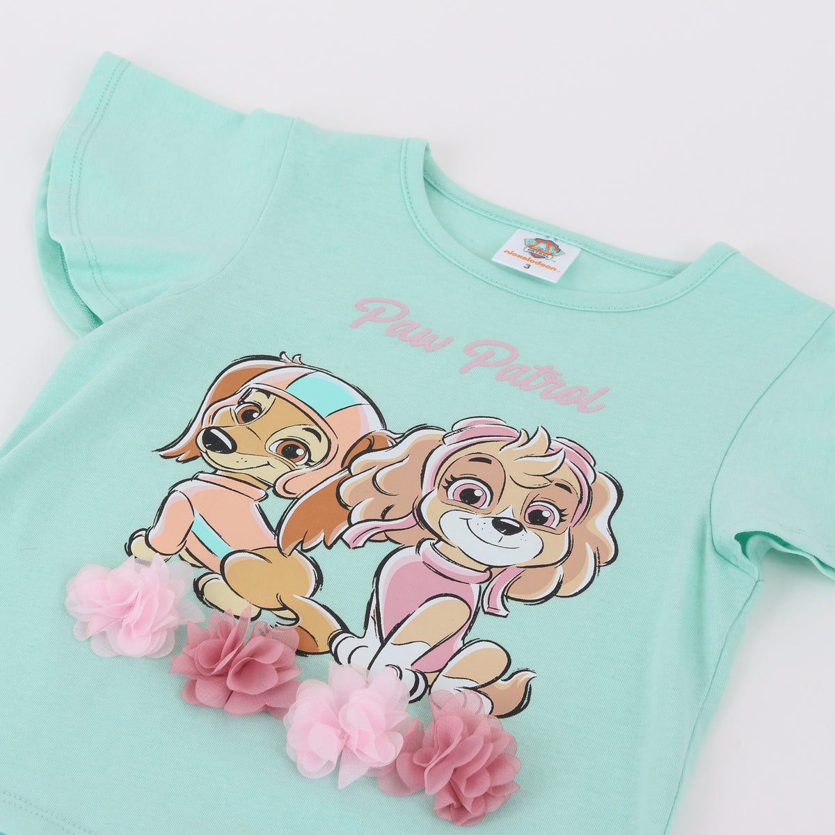 Polera Manga Corta Niña Paw Patrol Turquesa - Poleras Chile | The Brands Club cl