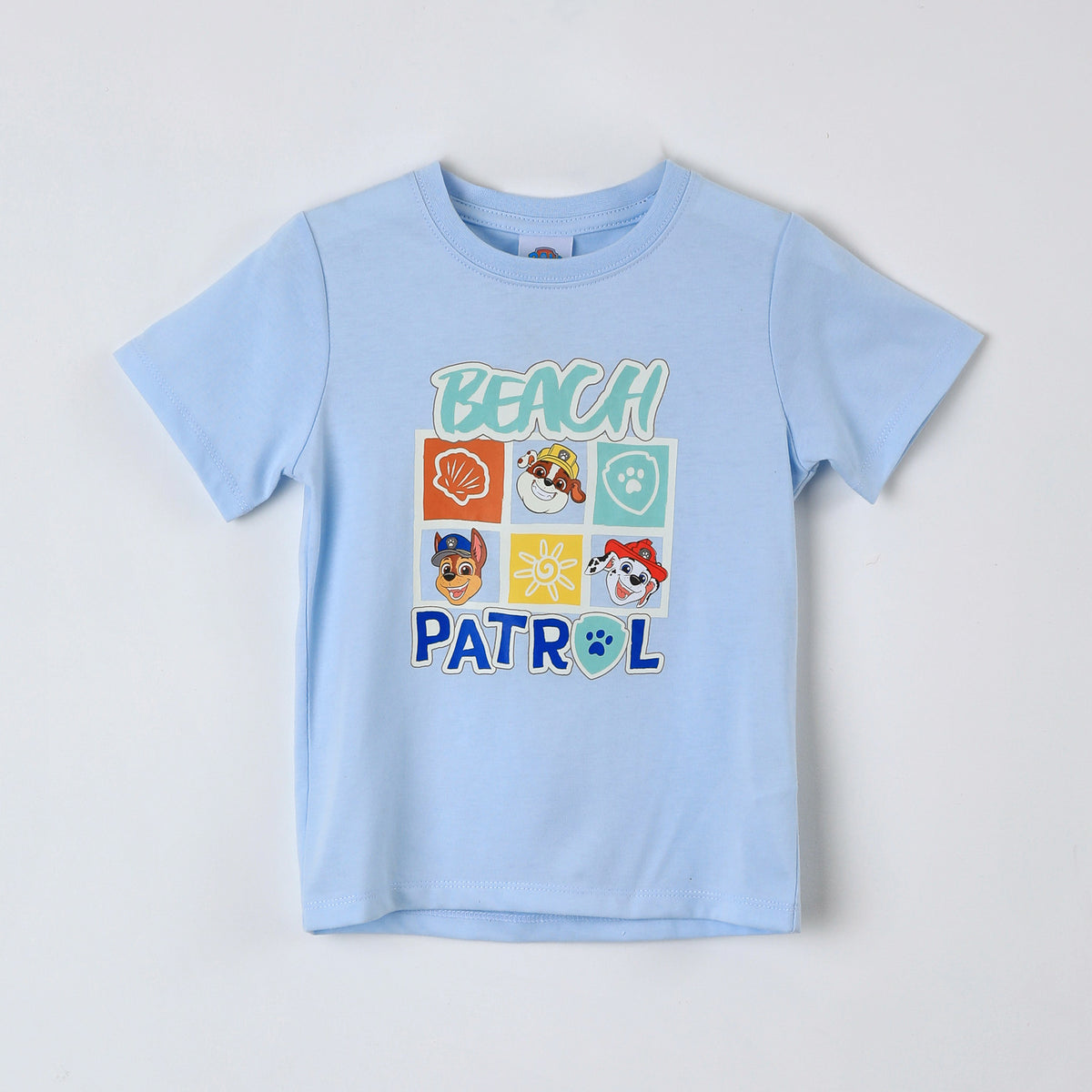 Polera Manga Corta Niño Paw Patrol Celeste - Poleras Chile | The Brands Club cl