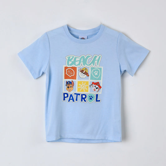 Polera Manga Corta Niño Paw Patrol Celeste - Poleras Chile | The Brands Club cl