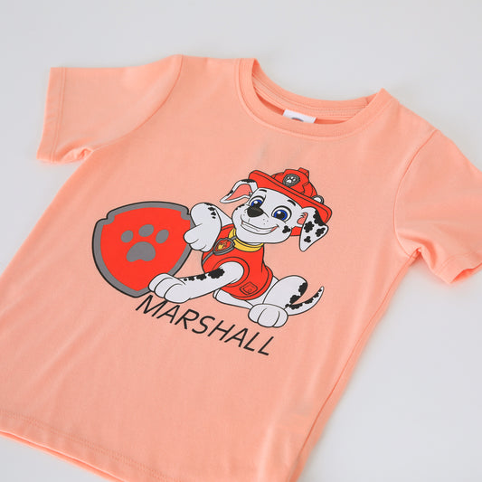 Polera Manga Corta Niño Paw Patrol Coral - Poleras Chile | The Brands Club cl