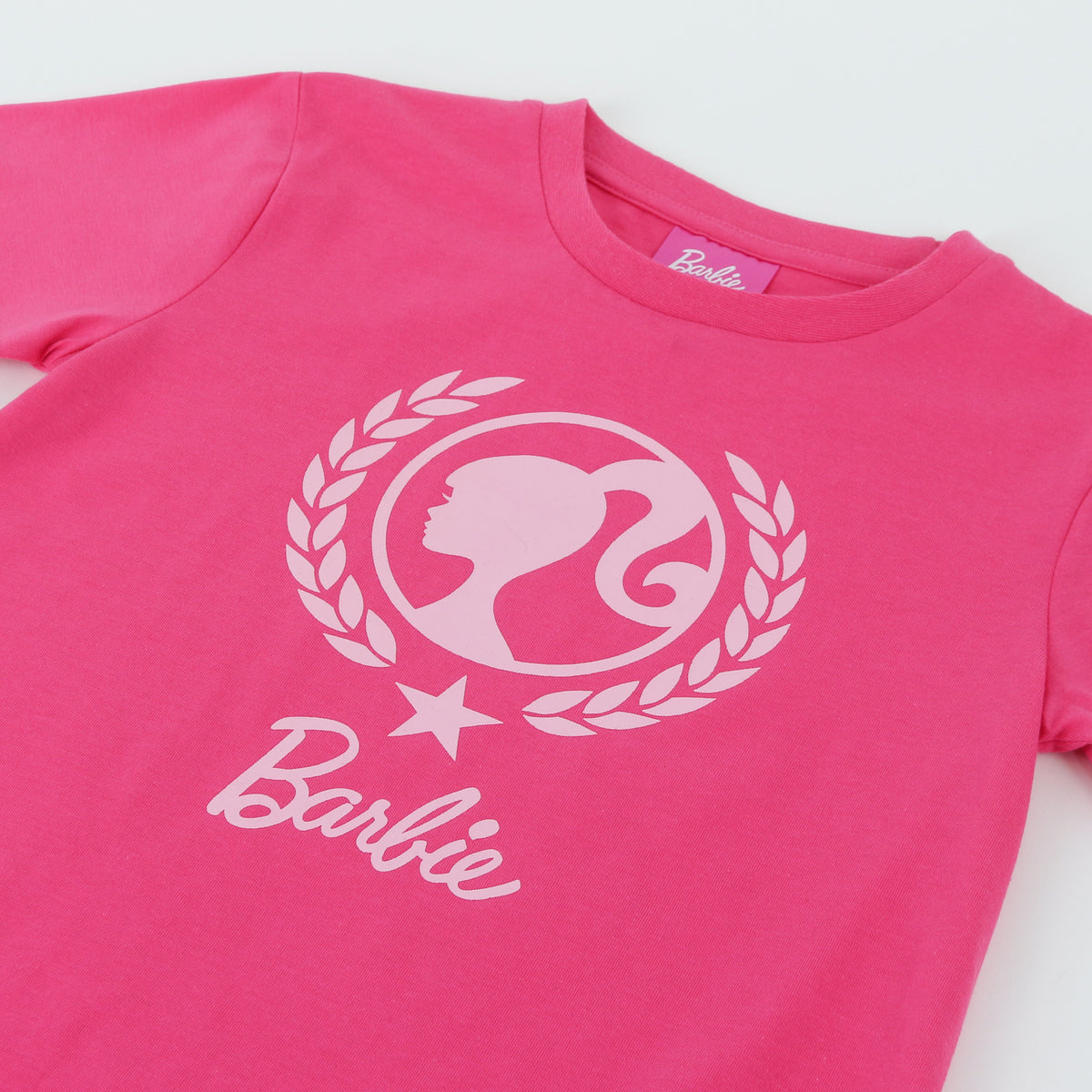 Polera Manga Corta Niña Barbie Rosado - Poleras Chile | The Brands Club cl