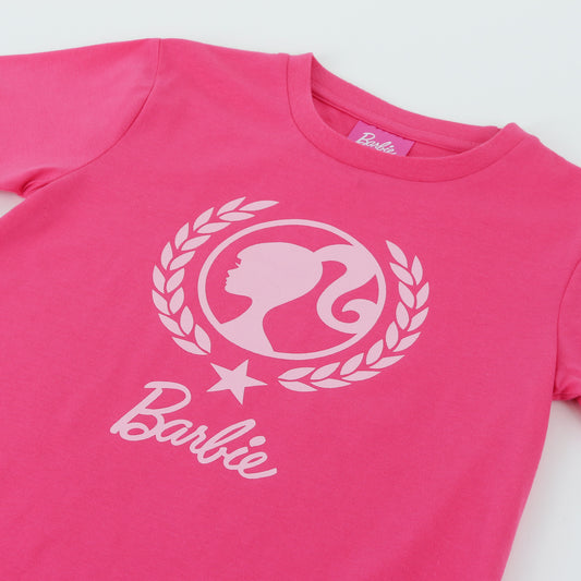 Polera Manga Corta Niña Barbie Rosado - Poleras Chile | The Brands Club cl