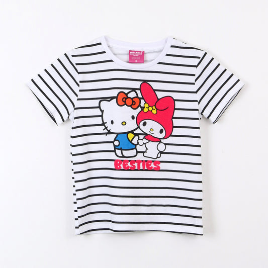 Polera Manga Corta Niña Hello Kitty Blanco - Poleras Chile | The Brands Club cl