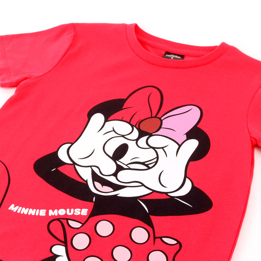 Polera Manga Corta Niña Minnie Disney Rojo - Poleras Chile | The Brands Club cl