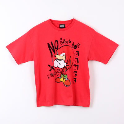 Polera Manga Corta Niño Knuckles Sonic Rojo