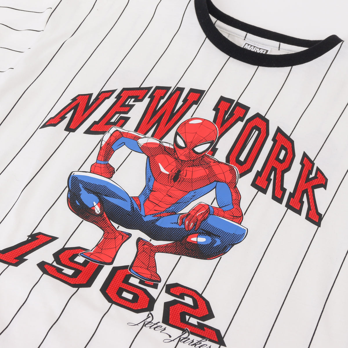 Polera Manga Corta Niño Spiderman Marvel Blanco - Poleras Chile | The Brands Club cl