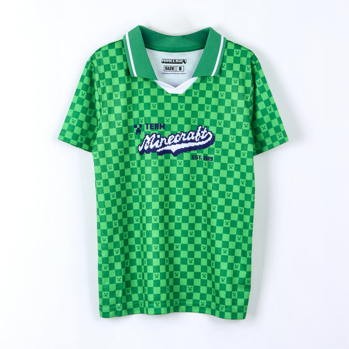Polera Manga Corta Niño Minecraft Futbol Verde - Poleras Chile | The Brands Club cl