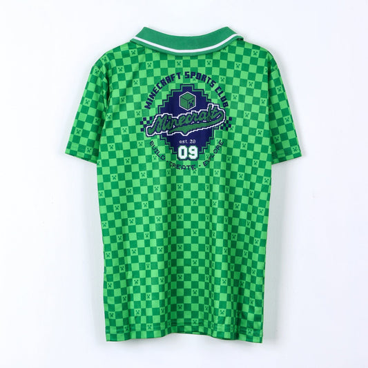Polera Manga Corta Niño Minecraft Futbol Verde - Poleras Chile | The Brands Club cl