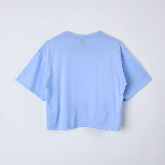 Polera Manga Corta Niña Celeste BT21 - Poleras Chile | The Brands Club cl