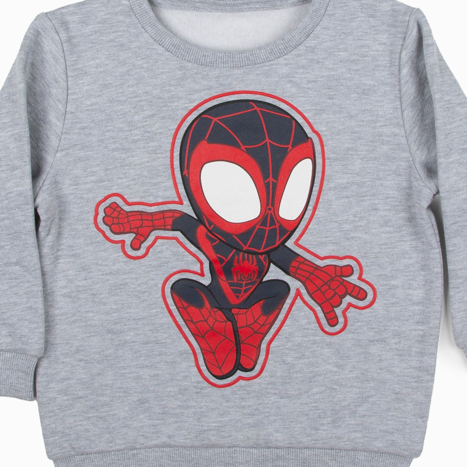 Poleron Niño Spidey Personaje Gris Marvel