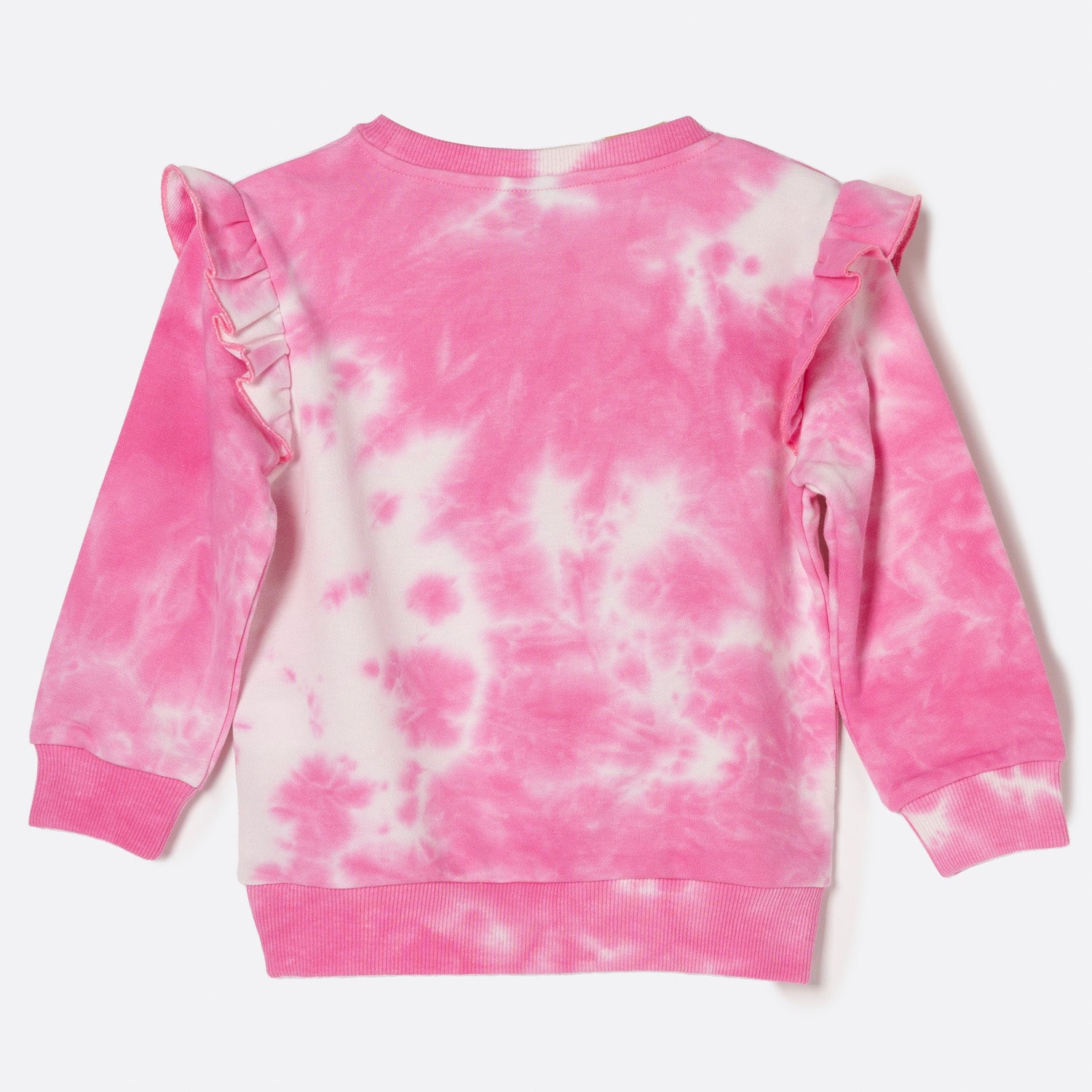 Poleron Cerrado Niña Minnie Tie Dye Rosado Disney