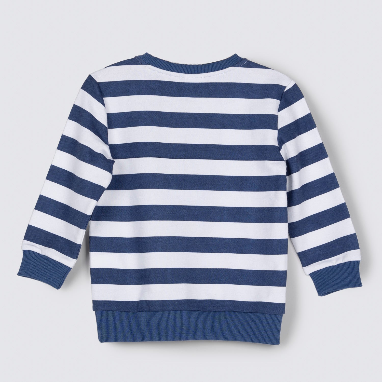 Poleron Cerrado Niño Rayas Azul Bluey