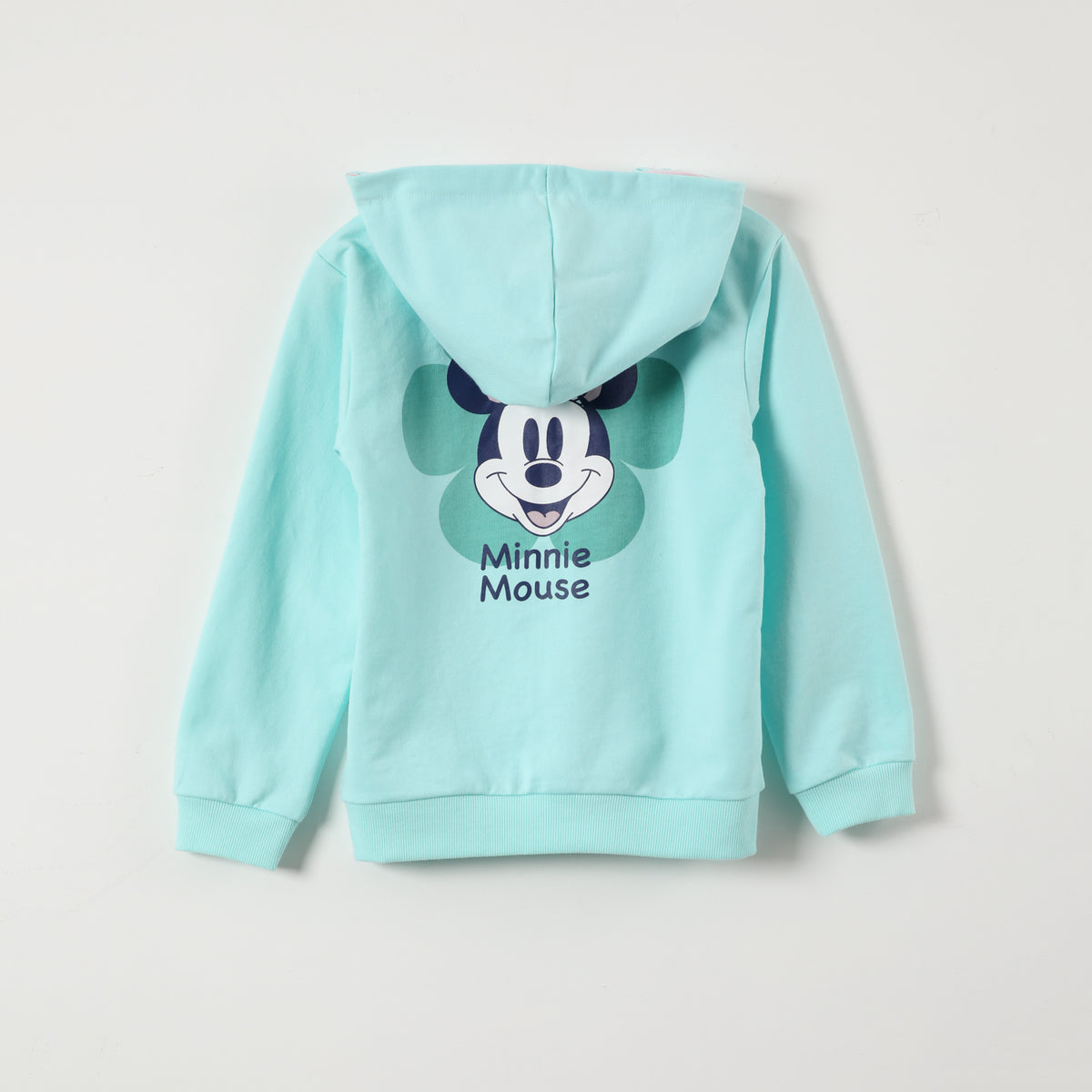 Poleron Abierto Niña Minnie Verde Disney