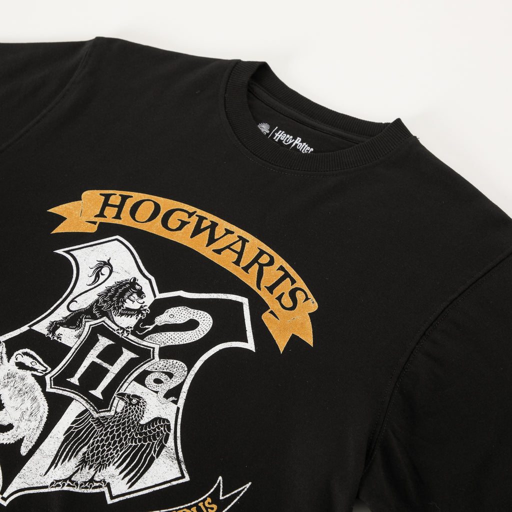 Poleron Cerrado Mujer Escudo Negro Harry Potter