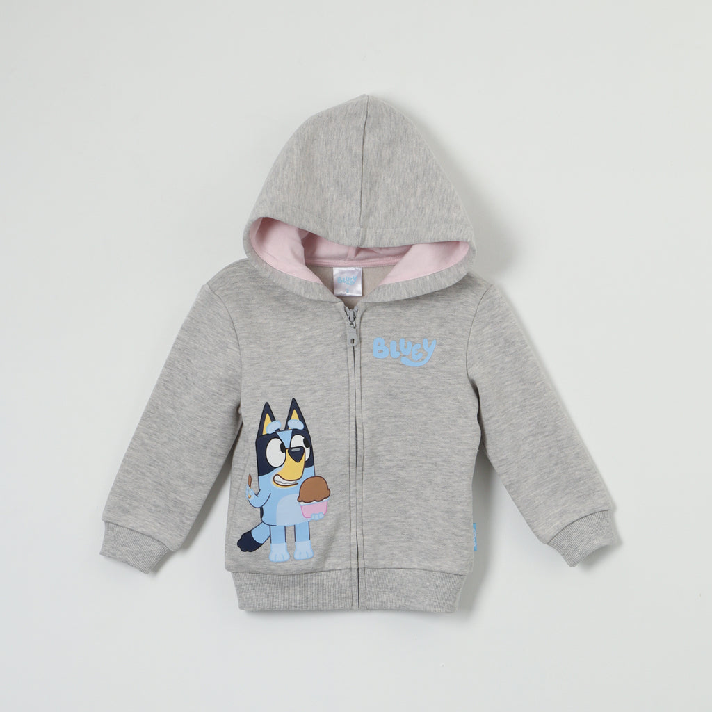 Poleron Niña Just Gris Mel Bluey