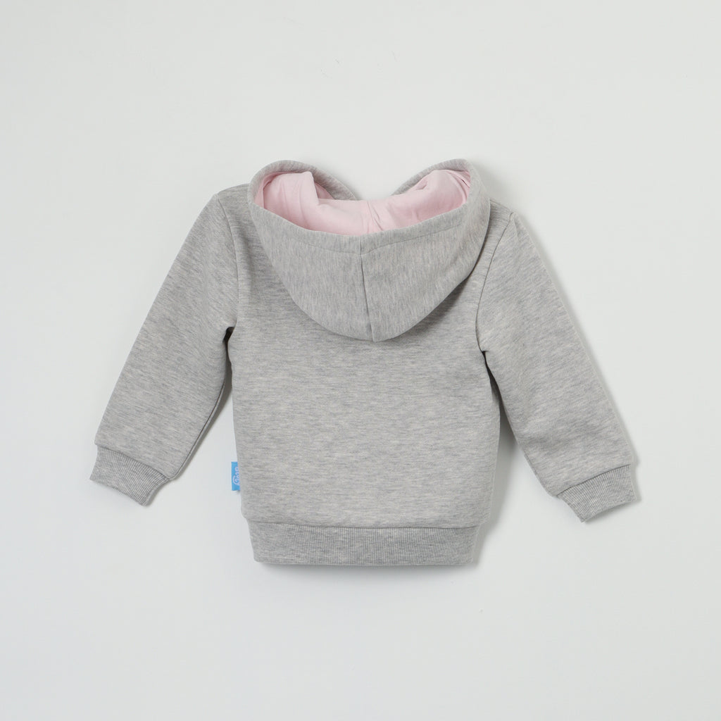 Poleron Niña Just Gris Mel Bluey