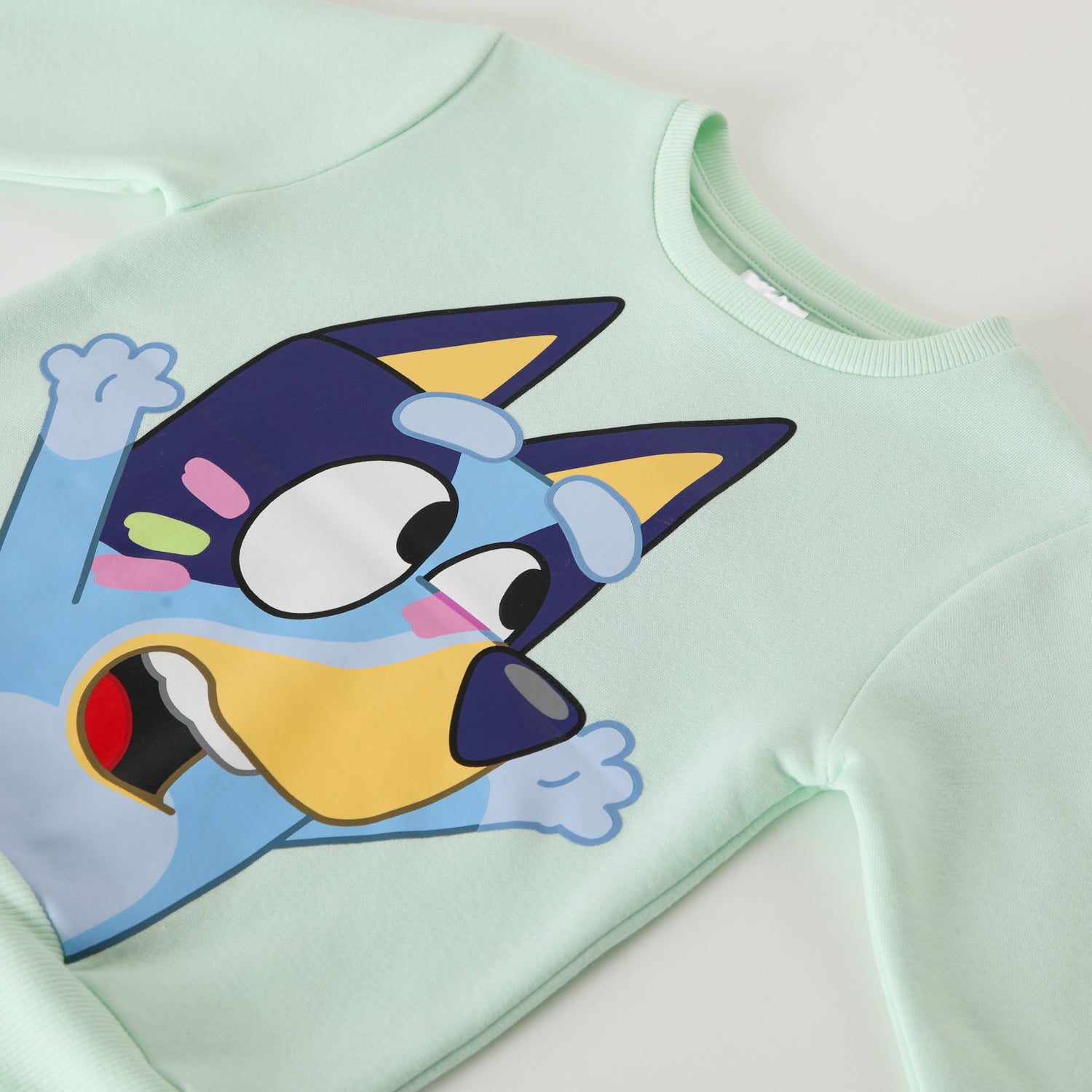 Poleron Cerrado Niña Messy Verde Bluey