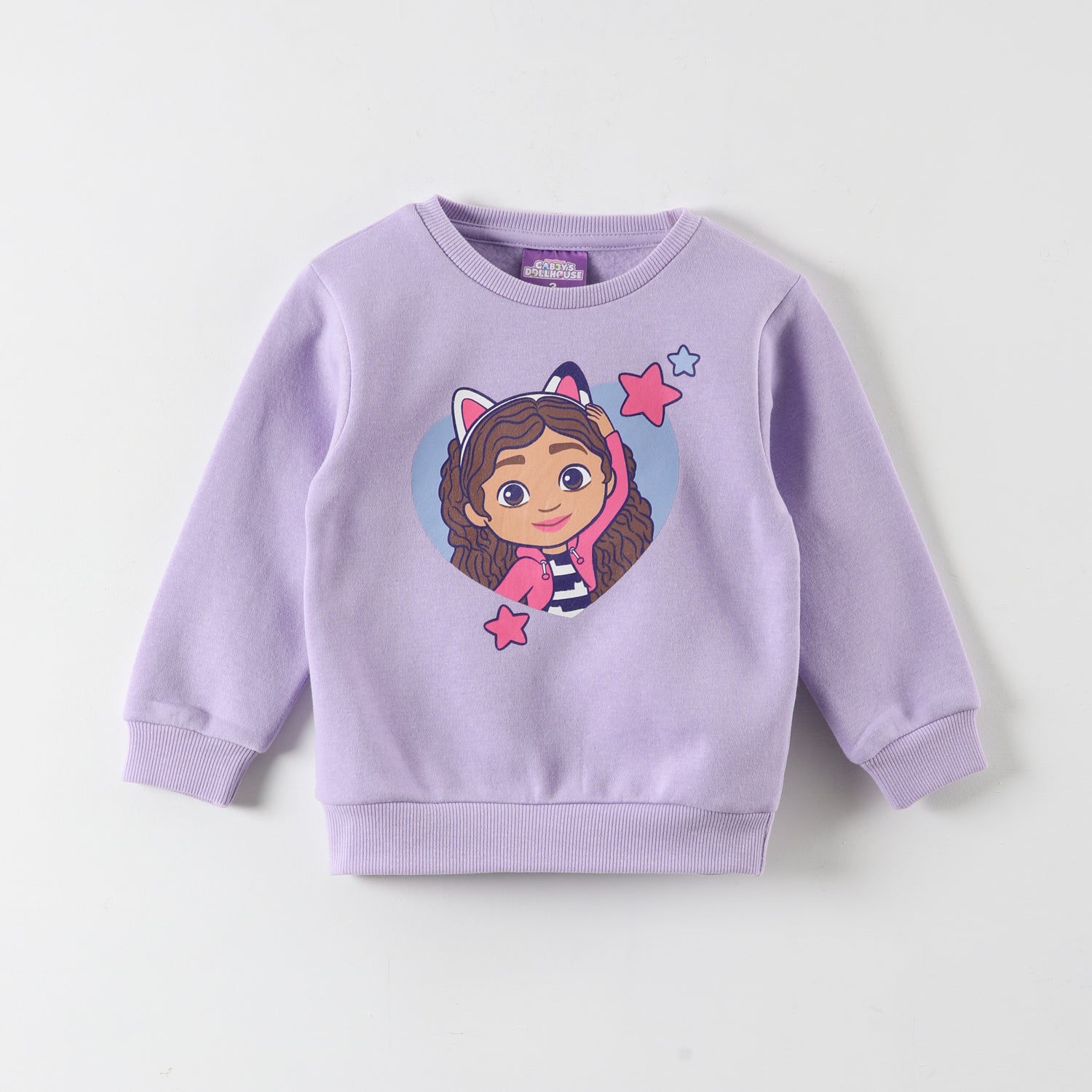 Poleron Niña Corazones Morado Gabby Doll House