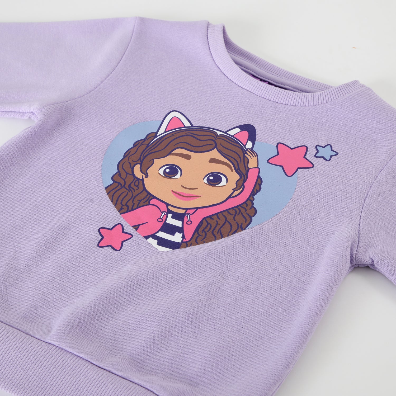 Poleron Niña Corazones Morado Gabby Doll House