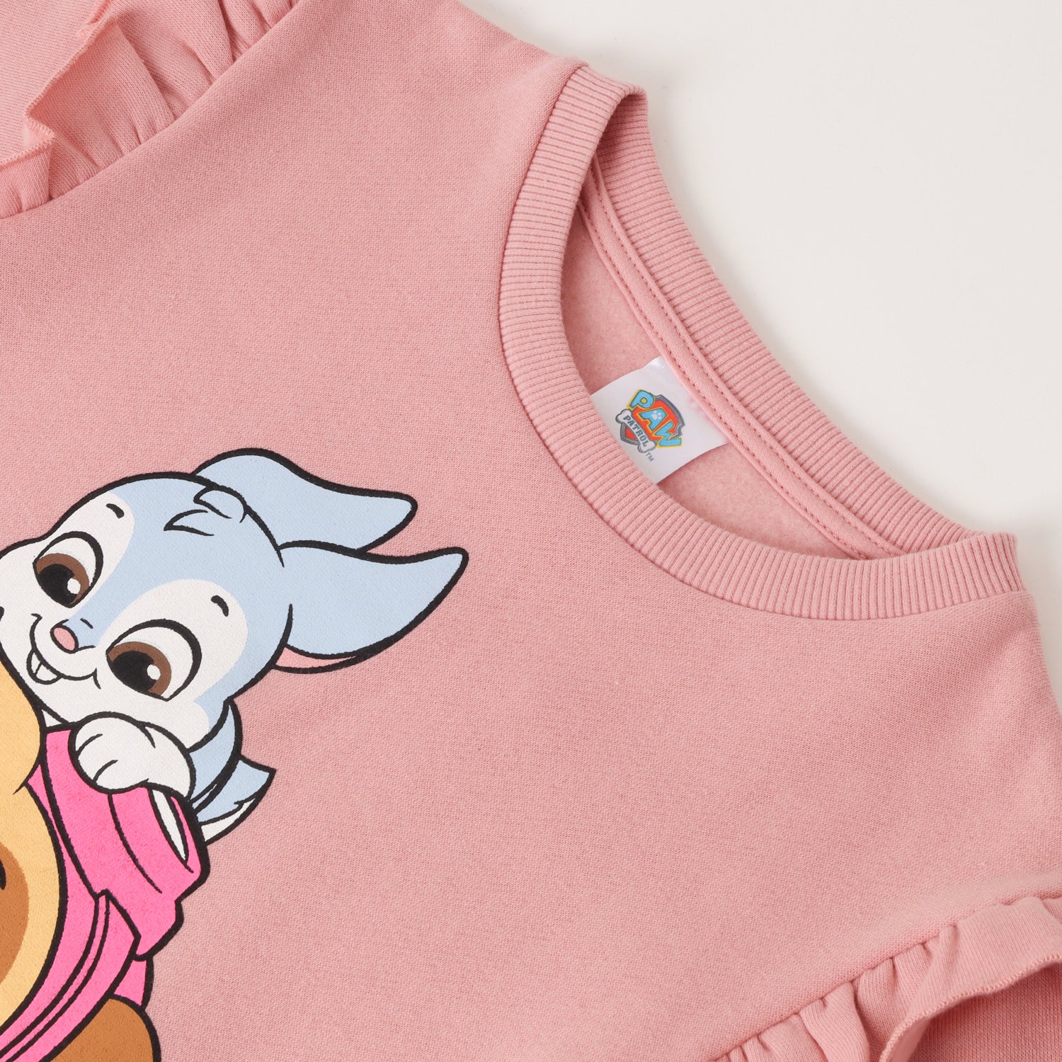 Poleron Cerrado Niña Bunny Rosado Paw Patrol
