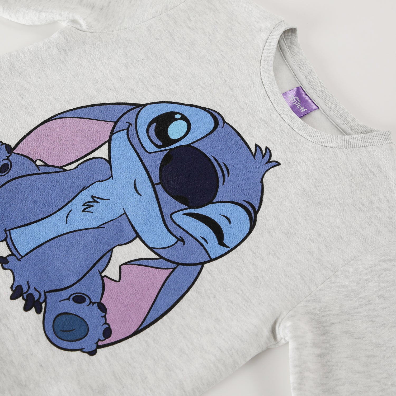 Poleron Niña Lilo & Stitch Gesto Gris Disney
